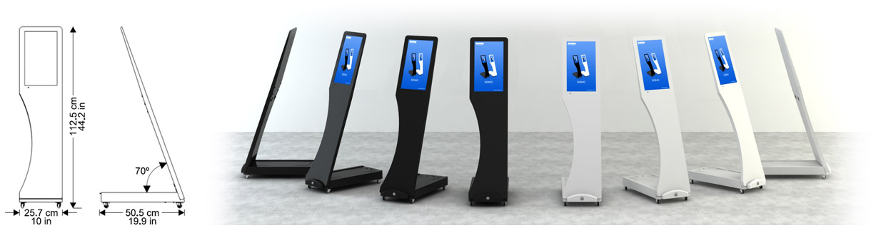 Signo kiosk, dimension drawing