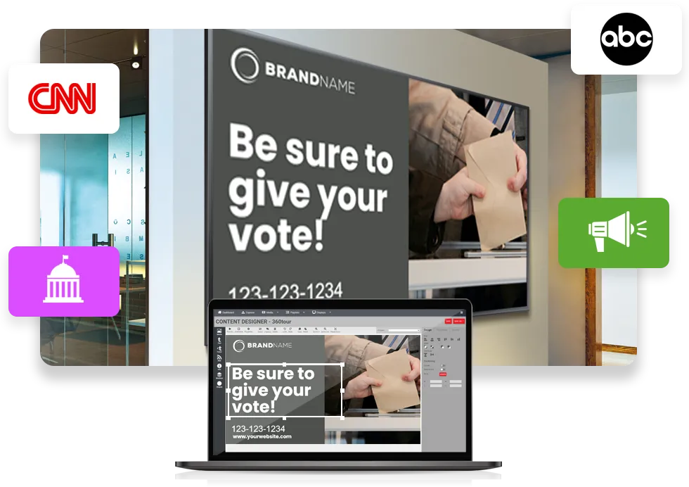 Government digital signage