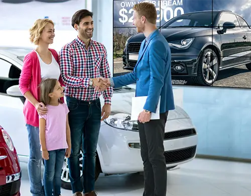 digital signage in automotive setting