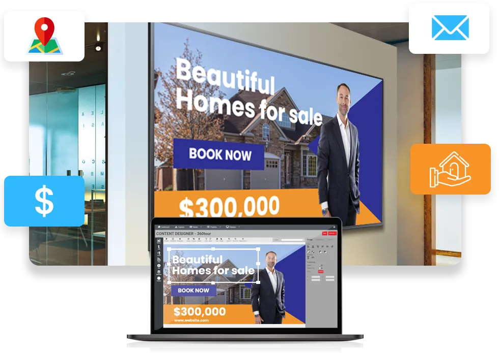 digital signage Real estate