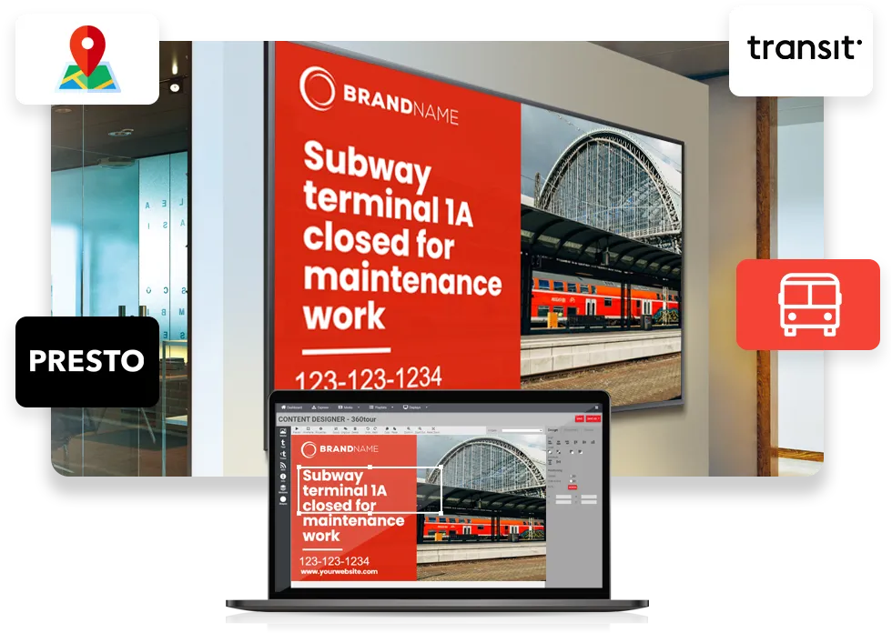 Transportation Hubs digital signage
