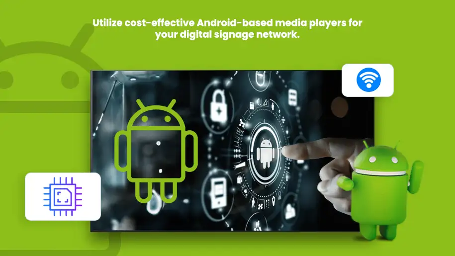 En-tête du lecteur d'affichage numérique Android