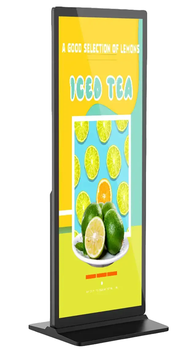 Linea Full Screen Kiosk, side view
