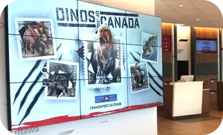 Digital signage at Canada Post