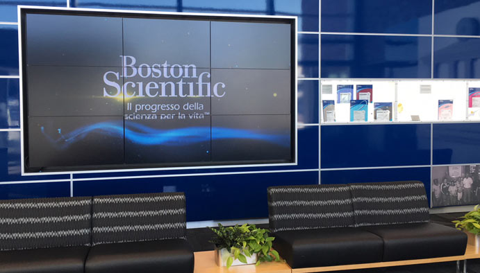 Boston Scientific video wall