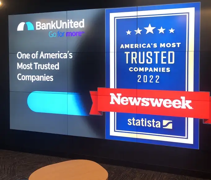 Bank united video wall