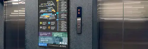 interactive wayfinding used on Corporate-campuses