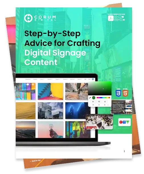 Step-by-Step Advice for Crafting Digital Signage Content