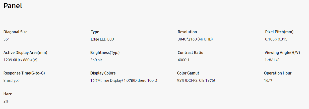 DSB-EB 55 especificaciones