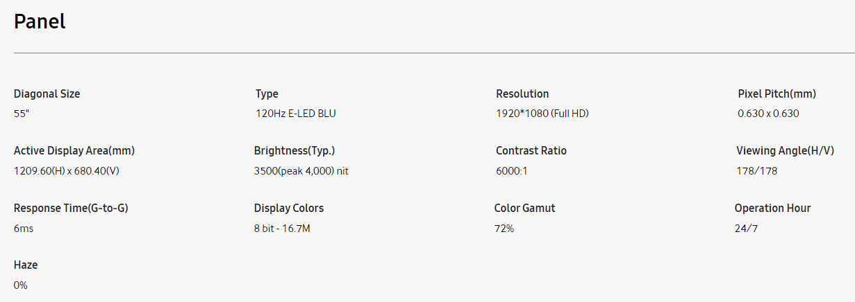 DSB-OD 55 signage specs