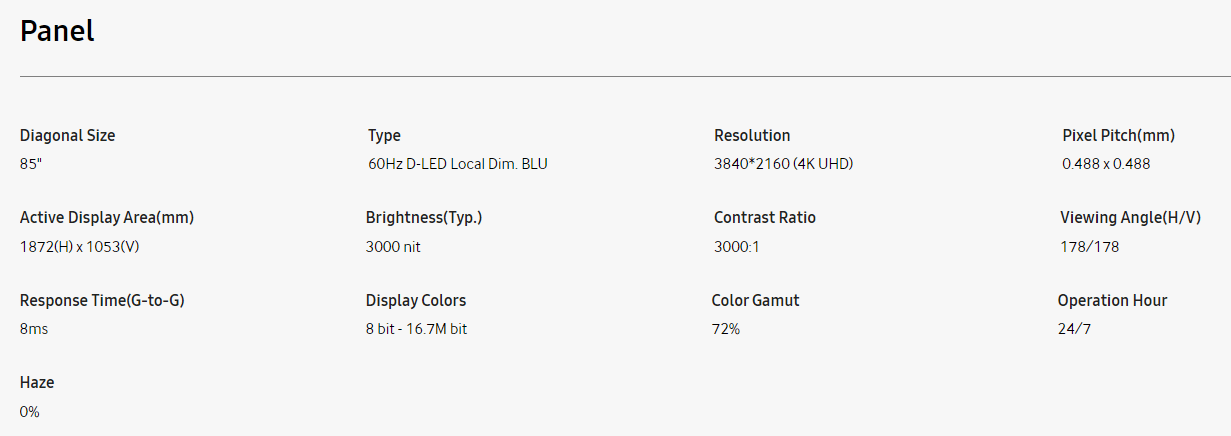 DSB-OD 85 signage specs