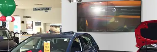 solutions de murs vidéo automobiles