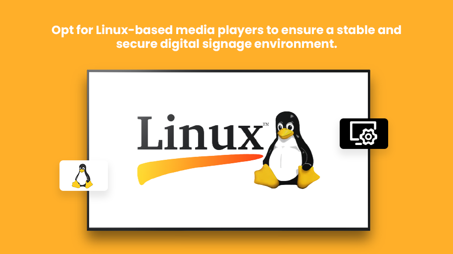 Cabecera del reproductor multimedia de señalización digital de Linux