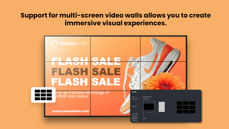 Multi-Screen Video Wall Support header