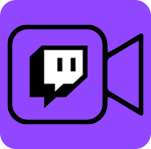 Icône d'intégration vidéo Twitch