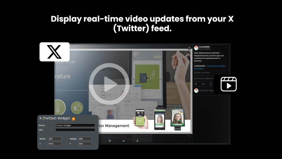 X (Twitter) Video Integration header